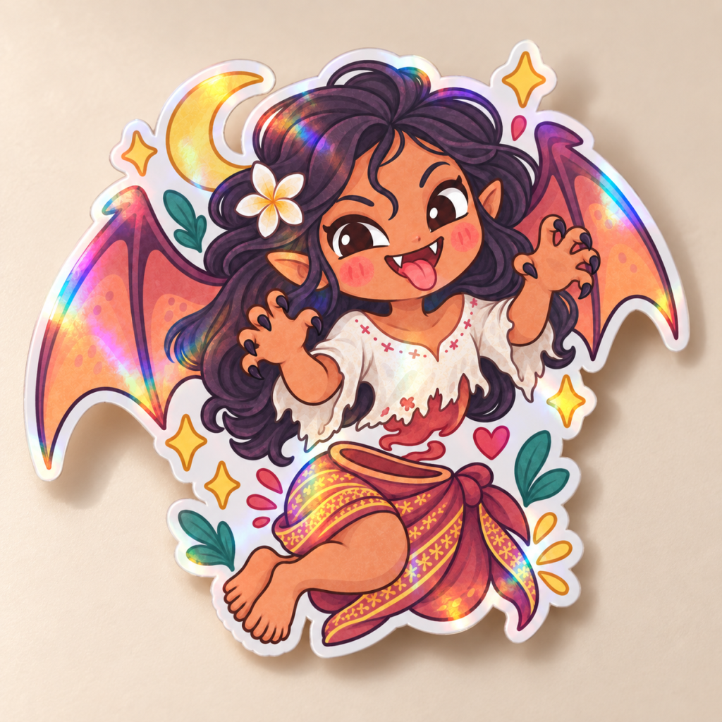 Manananggal Holographic Sticker