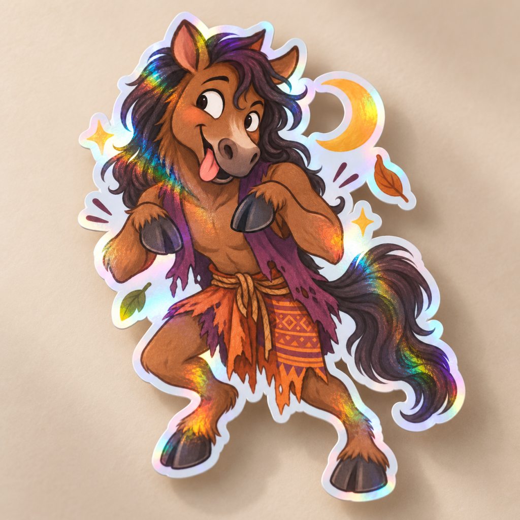 Tikbalang Holographic Sticker